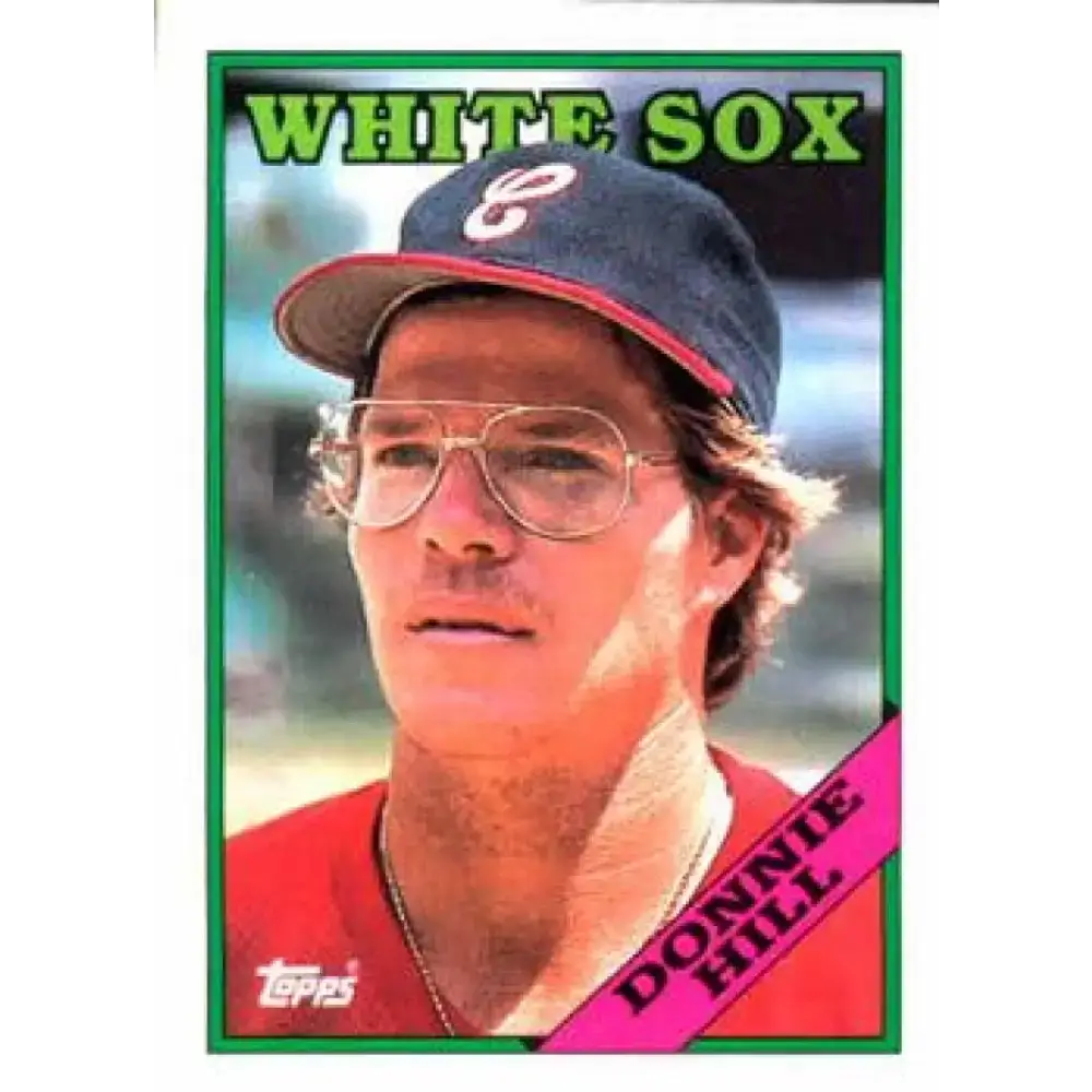 1988 Topps #132 Donnie Hill NM-MT Chicago White Sox Baseball Card - Baseball Card Single
