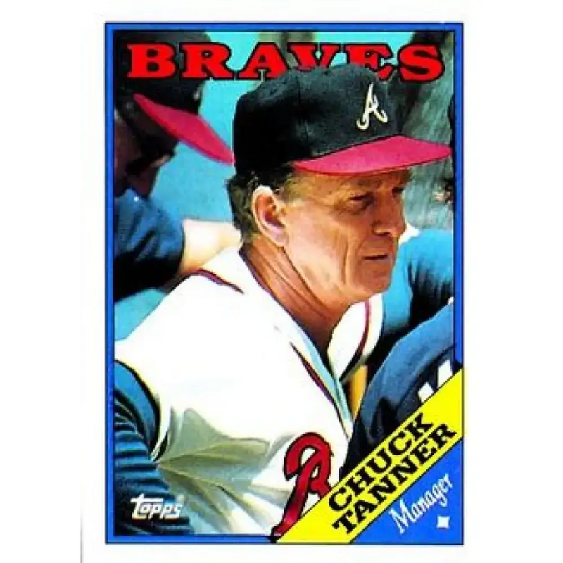 1988 Topps #134 Chuck Tanner NM-MT Atlanta Braves Baseball Card - Baseball Card Single