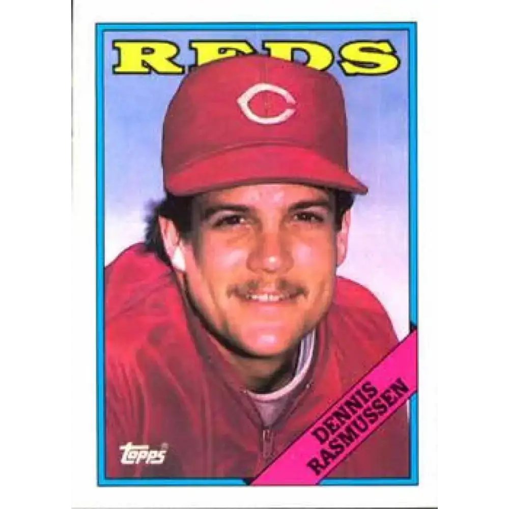 1988 Topps #135 Dennis Rasmussen NM-MT Cincinnati Reds Baseball Card - Baseball Card Single