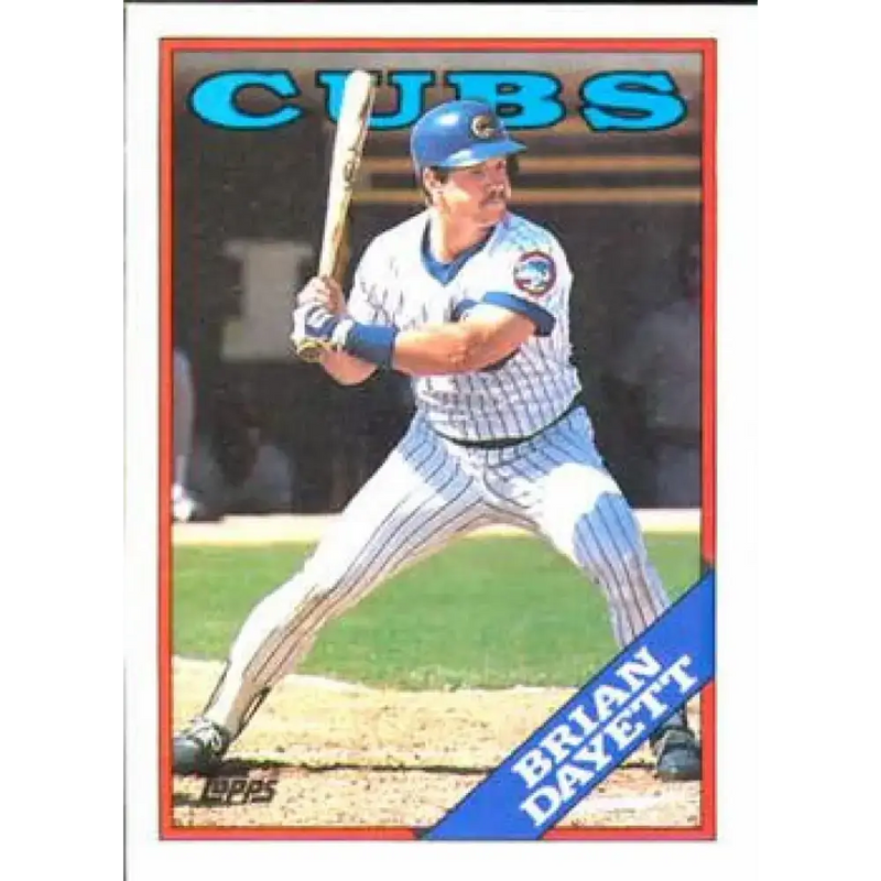 1988 Topps #136 Brian Dayett NM-MT Chicago Cubs Baseball Card - Baseball Card Single
