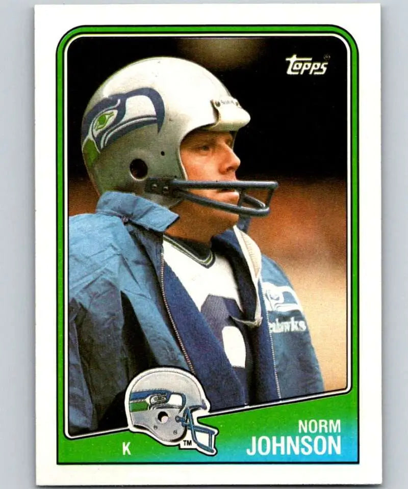 1988 Topps #137 Norm Johnson EX Excellent Seattle Seahawks Football Card - Football Card Single