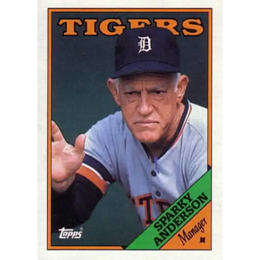 1988 Topps #14 Sparky Anderson NM-MT Detroit Tigers Baseball Card