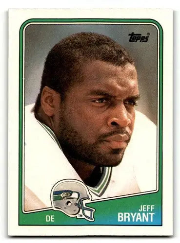 Jeff Bryant Seattle Seahawks football card from 1988 Topps #142 with EX/NM condition