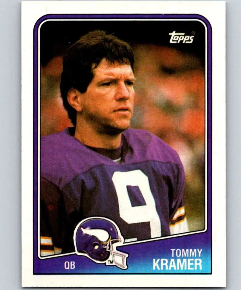 1988 Topps #148 Tommy Kramer EX Excellent Minnesota Vikings Football Card - Football Card Single