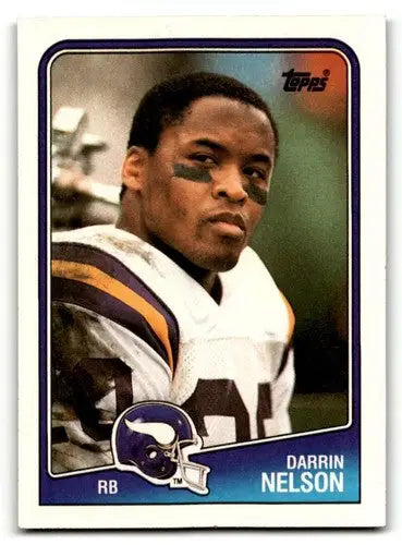 Darrin Nelson Minnesota Vikings football card from 1988 Topps set