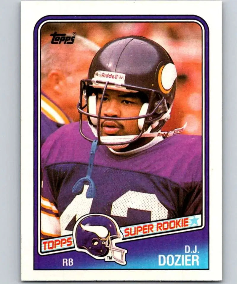 1988 Topps #150 D.J. Dozier EX Excellent RC Rookie Minnesota Vikings Football Card - Football Card Single