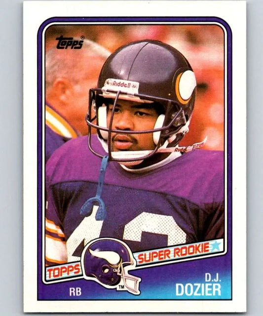 1988 Topps #150 D.J. Dozier EX Excellent RC Rookie Minnesota Vikings Football Card