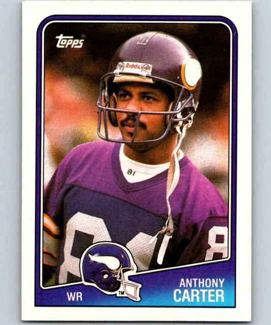 1988 Topps #151 Anthony Carter EX Excellent Minnesota Vikings Football Card