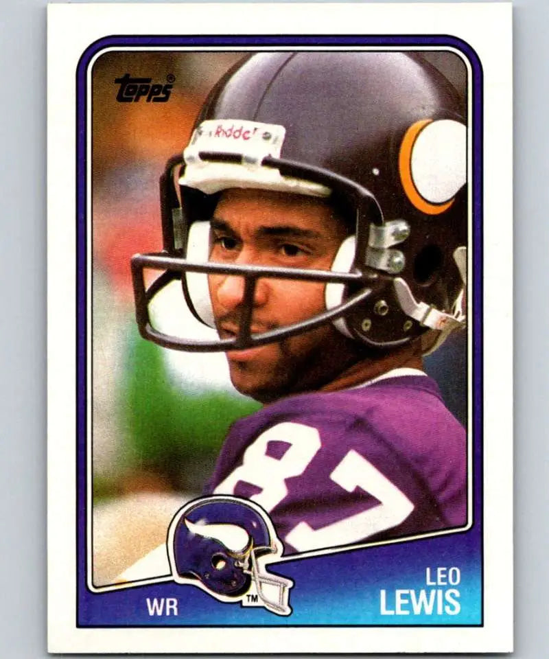 1988 Topps #152 Leo Lewis EX Excellent Minnesota Vikings Football Card - Football Card Single