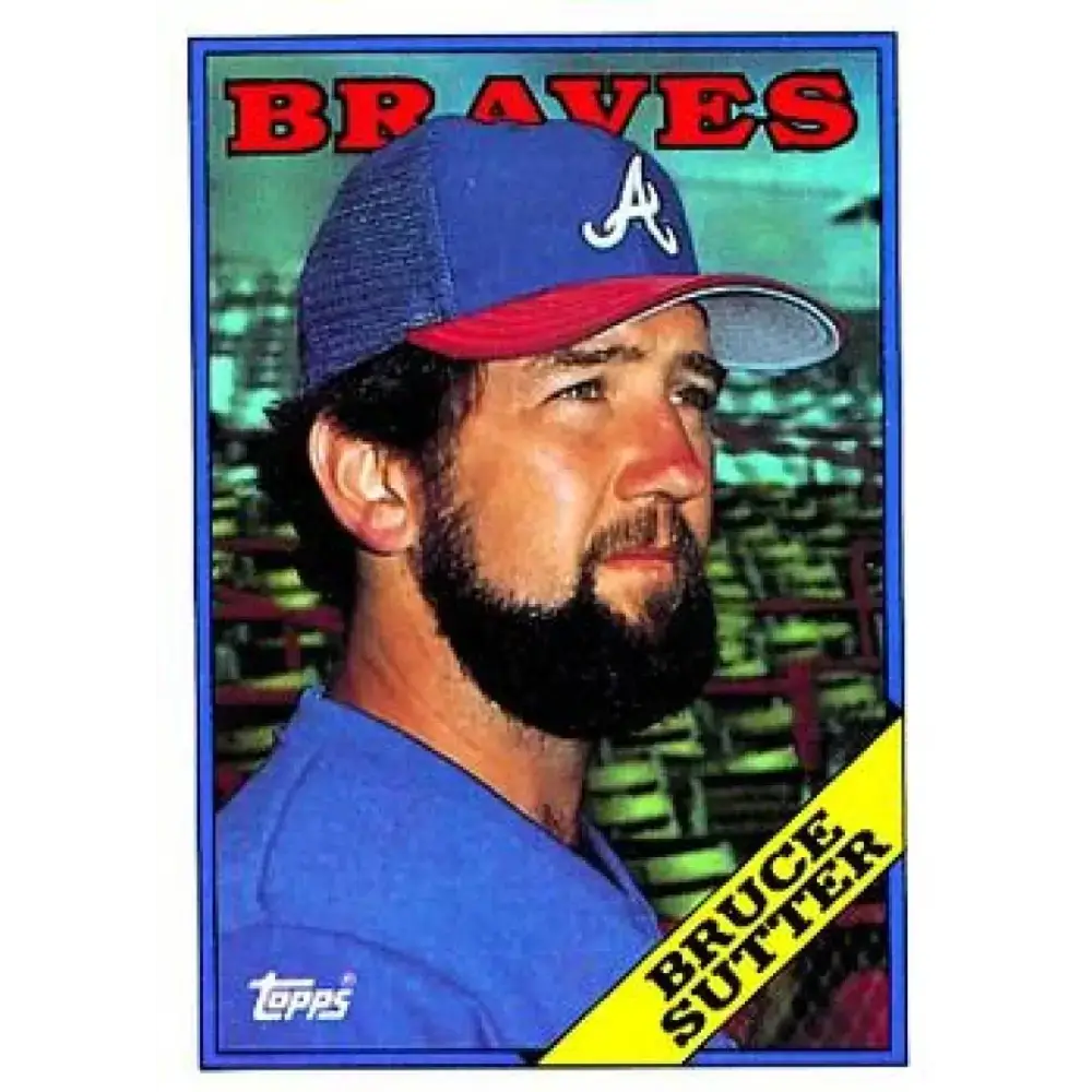 1988 Topps #155 Bruce Sutter NM-MT Atlanta Braves Baseball Card - Baseball Card Single