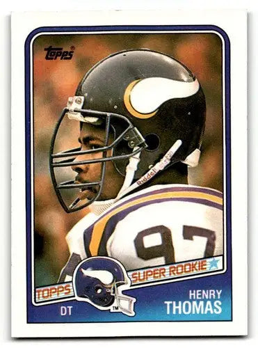 1988 Topps #156 Henry Thomas Minnesota Vikings Football Cards EX/NM ID:62490 - Football Card Single