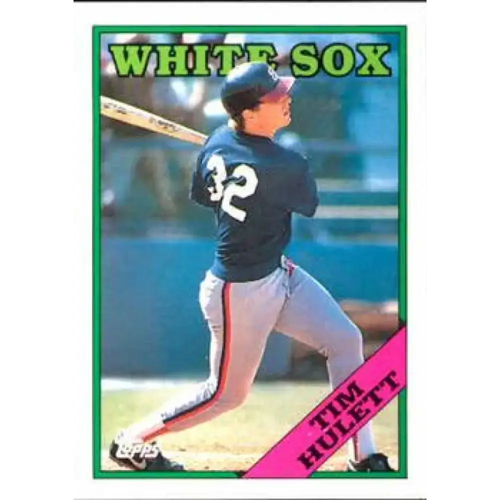 1988 Topps #158 Tim Hulett NM-MT Chicago White Sox Baseball Card - Baseball Card Single