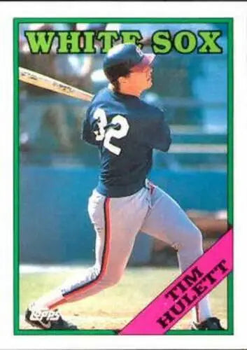 Tim Hulett baseball card 1988 Topps #158 NM-MT original gloss White Sox collectible