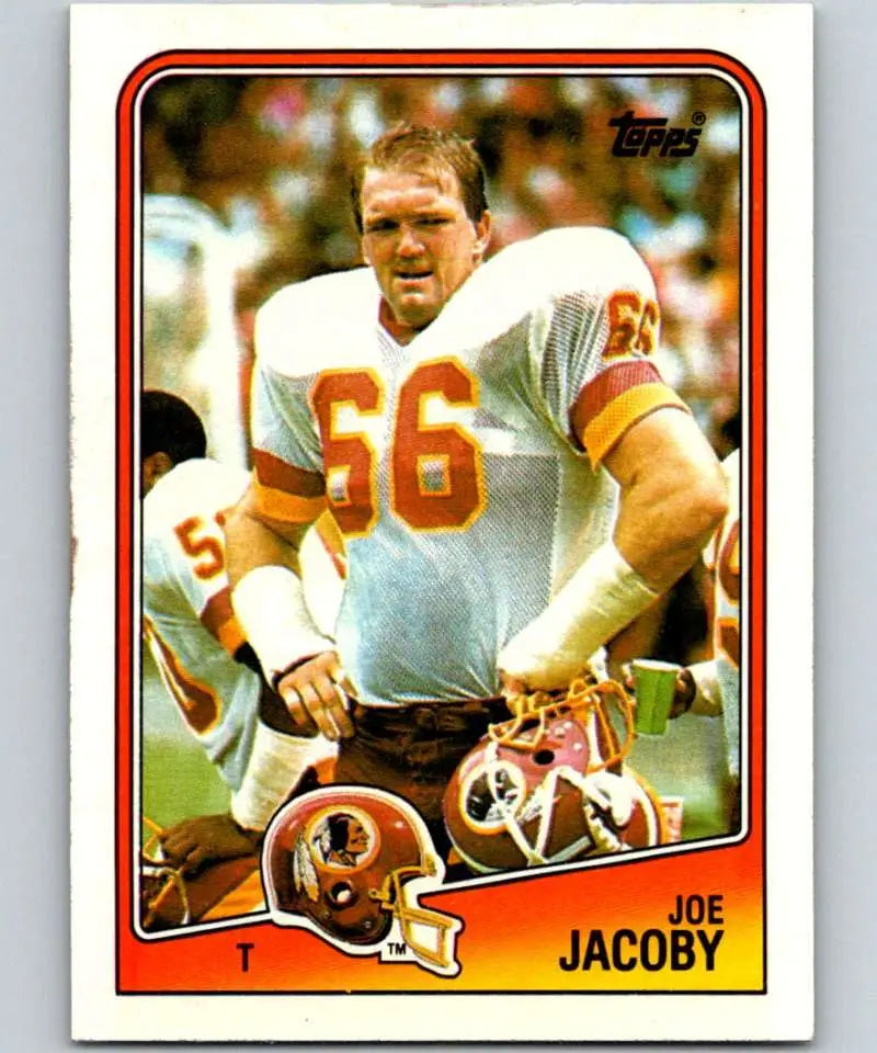1988 Topps #16 Joe Jacoby EX Excellent Washington Redskins Football Card - Football Card Single