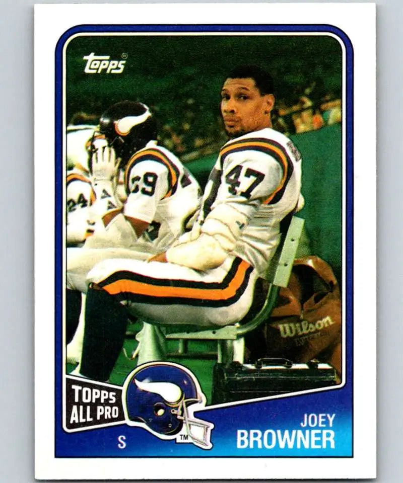 1988 Topps #160 Joey Browner EX Excellent Minnesota Vikings Football Card - Football Card Single