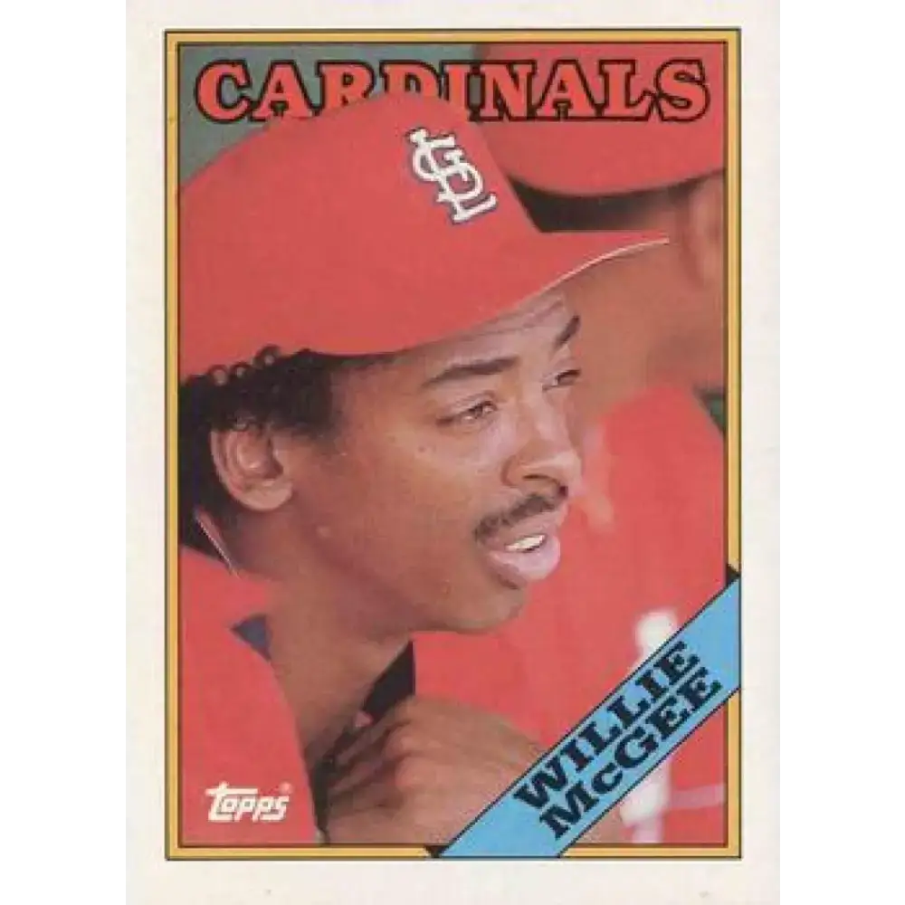 1988 Topps #160 Willie McGee NM-MT St. Louis Cardinals Baseball Card - Baseball Card Single
