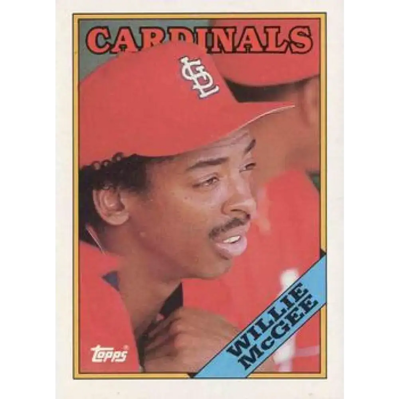 1988 Topps #160 Willie McGee NM-MT St. Louis Cardinals Baseball Card - Baseball Card Single