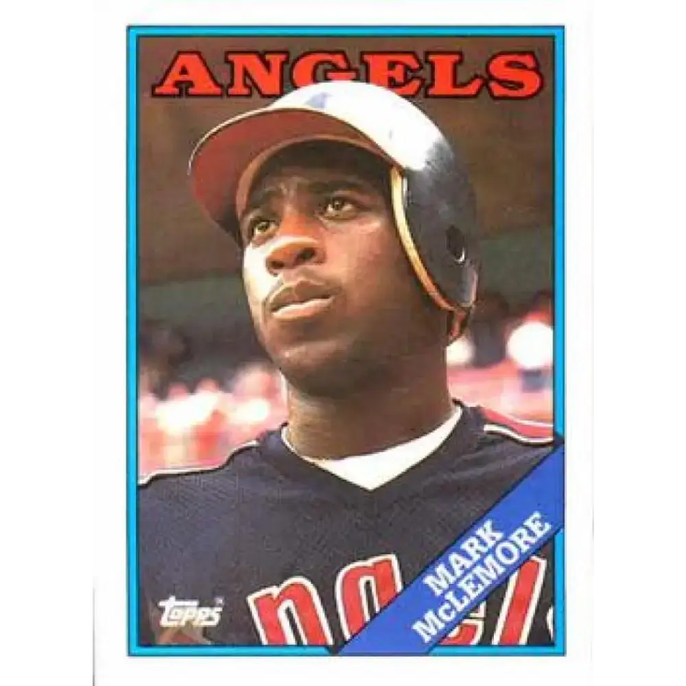 1988 Topps #162 Mark McLemore NM-MT California Angels Baseball Card - Baseball Card Single