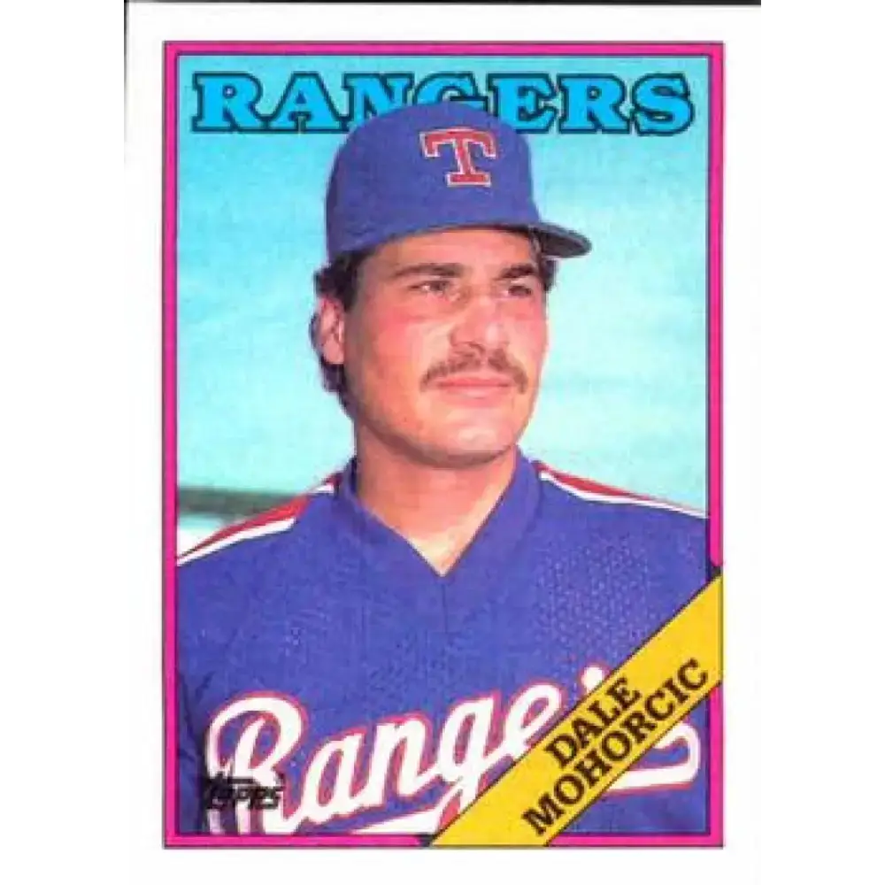 1988 Topps #163 Dale Mohorcic NM-MT Texas Rangers Baseball Card - Baseball Card Single
