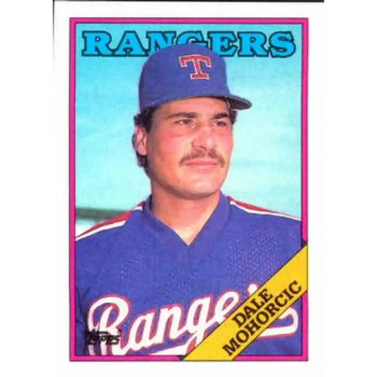 1988 Topps #163 Dale Mohorcic NM-MT Texas Rangers Baseball Card - Baseball Card Single