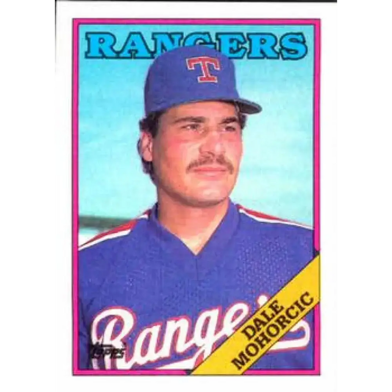 1988 Topps #163 Dale Mohorcic NM-MT Texas Rangers Baseball Card - Baseball Card Single