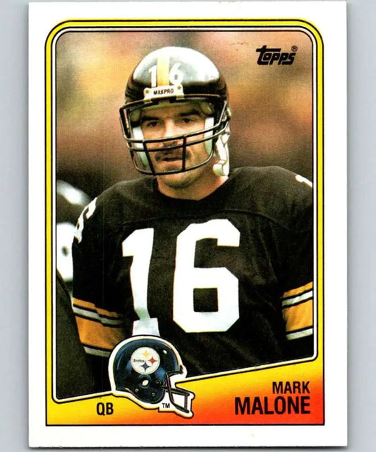1988 Topps #163 Mark Malone EX Excellent Pittsburgh Steelers Football Card