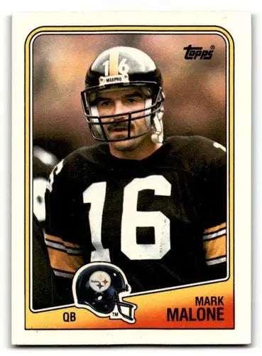 1988 Topps #163 Mark Malone Pittsburgh Steelers Football Cards EX/NM ID:62497 - Football Card Single