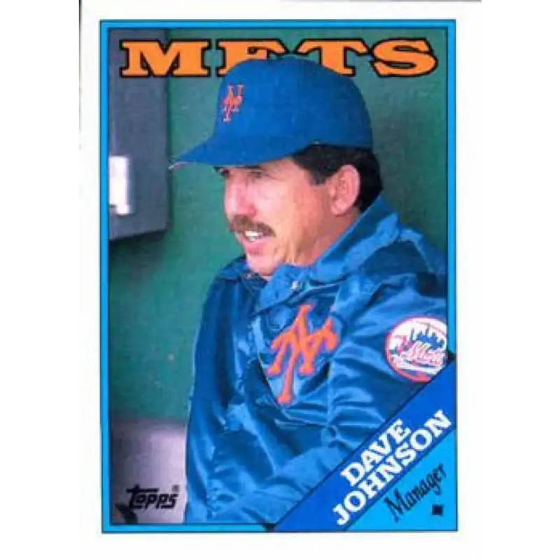 1988 Topps #164 Dave Johnson NM-MT New York Mets Baseball Card - Baseball Card Single