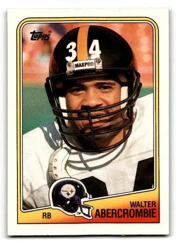 1988 Topps #164 Walter Abercrombie Pittsburgh Steelers Football Card ID:62498 - Football Card Single