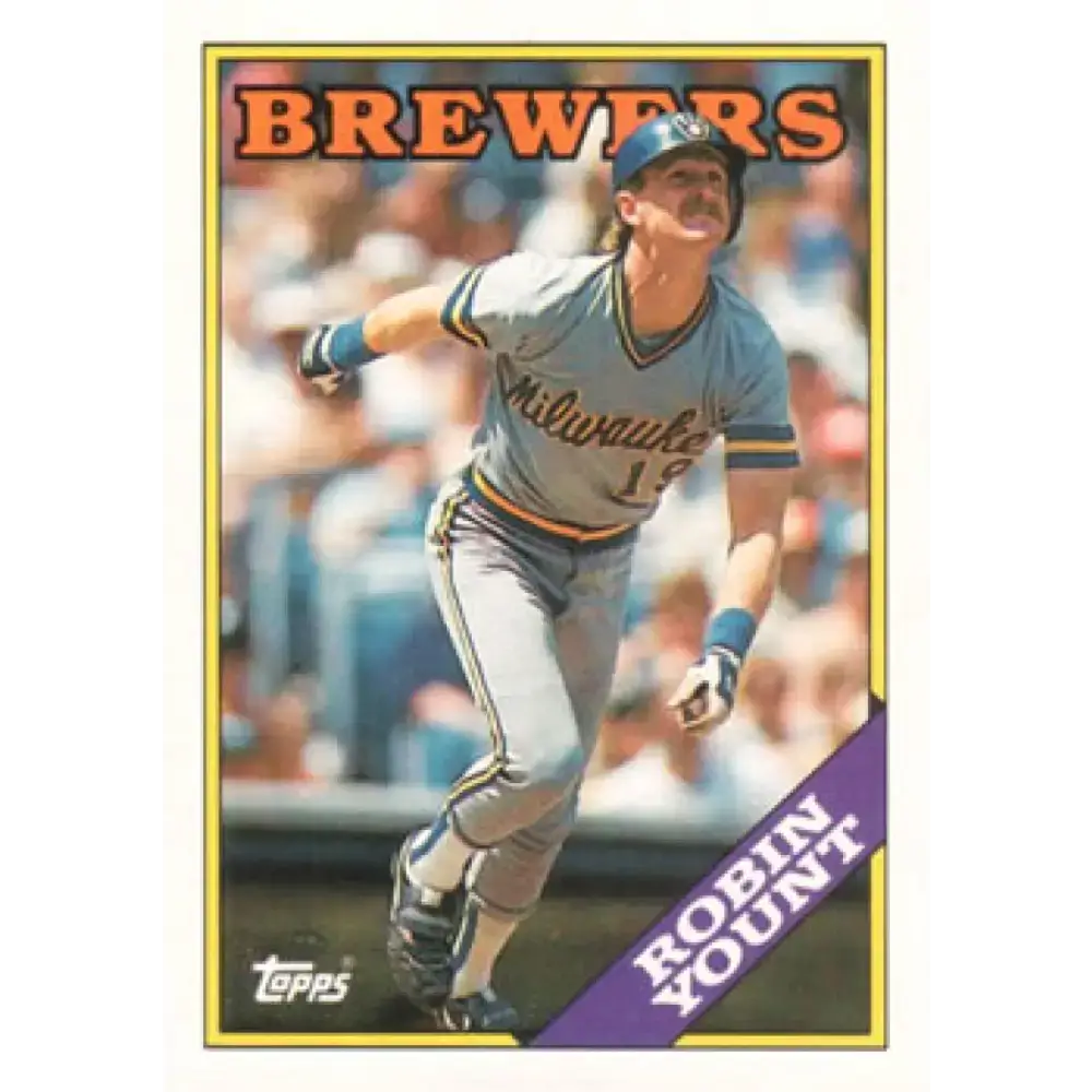 1988 Topps #165 Robin Yount NM-MT Milwaukee Brewers Baseball Card - Baseball Card Single
