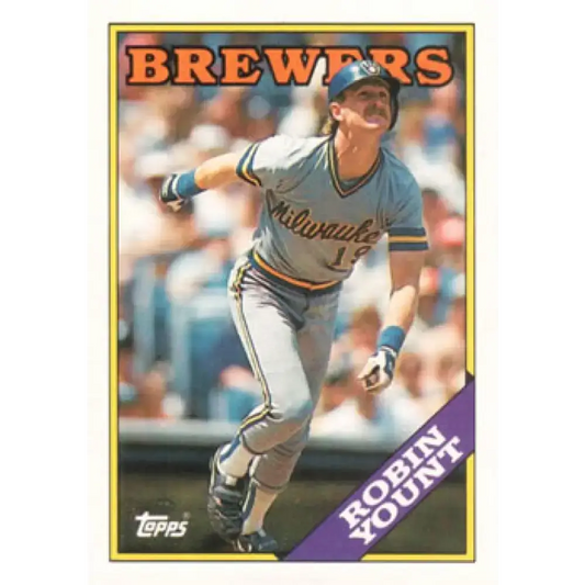 1988 Topps #165 Robin Yount NM-MT Milwaukee Brewers Baseball Card