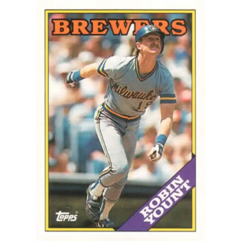 1988 Topps #165 Robin Yount NM-MT Milwaukee Brewers Baseball Card - Baseball Card Single