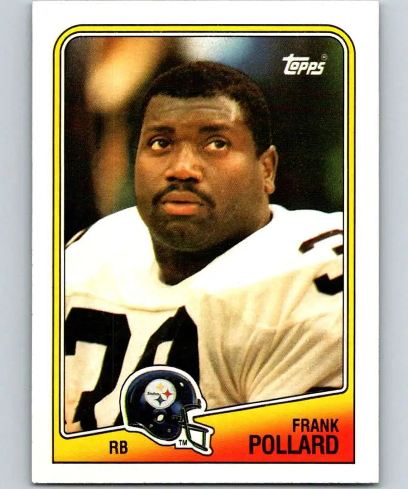 1988 Topps #166 Frank Pollard EX Excellent Pittsburgh Steelers Football Card - Football Card Single