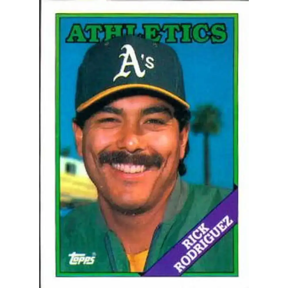 1988 Topps #166 Rick Rodriguez NM-MT Oakland Athletics Baseball Card - Baseball Card Single