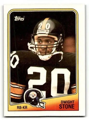 1988 Topps #167 Dwight Stone Pittsburgh Steelers Football Cards EX/N ID:62501 - Football Card Single