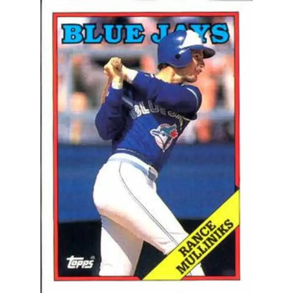 1988 Topps #167 Rance Mulliniks NM-MT Toronto Blue Jays Baseball Card - Baseball Card Single