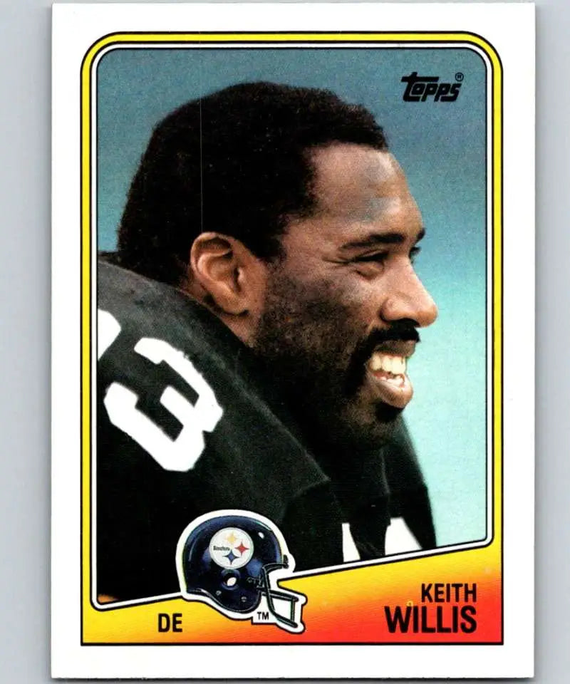 1988 Topps #170 Keith Willis EX Excellent Pittsburgh Steelers Football Card - Football Card Single