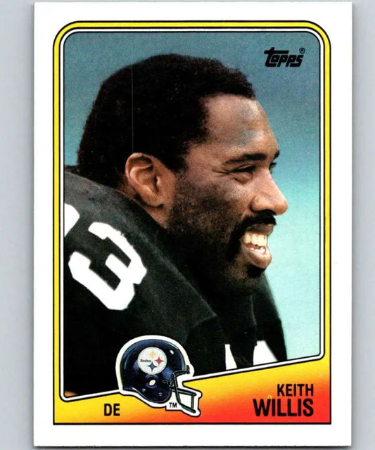 1988 Topps #170 Keith Willis EX Excellent Pittsburgh Steelers Football Card