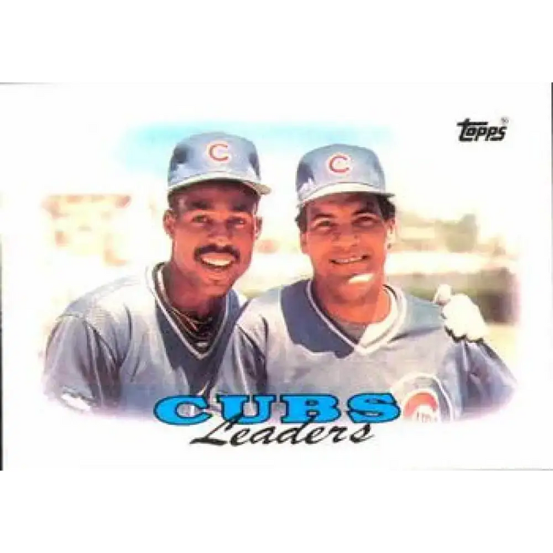 1988 Topps #171 Cubs Team Leaders NM-MT Chicago Cubs Baseball Card - Baseball Card Single