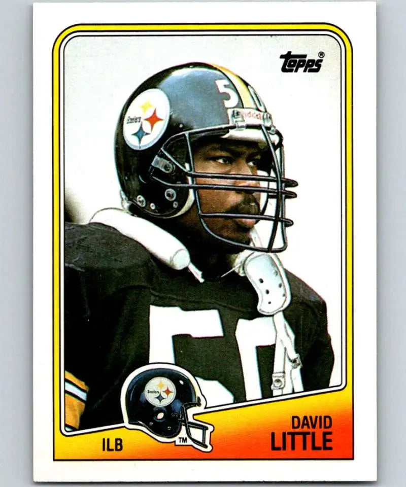 1988 Topps #172 David Little EX Excellent RC Rookie Pittsburgh Steelers Football Card - Football Card Single