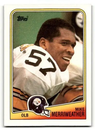 1988 Topps #173 Mike Merriweather Pittsburgh Steelers Football Cards ID:62507 - Football Cards