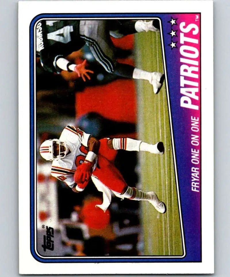 1988 Topps #175 Irving Fryar EX Excellent New England Patriots Football Card - Football Card Single