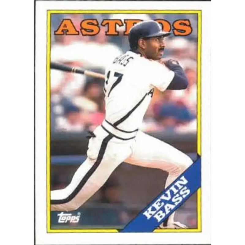 1988 Topps #175 Kevin Bass NM-MT Houston Astros Baseball Card - Baseball Card Single