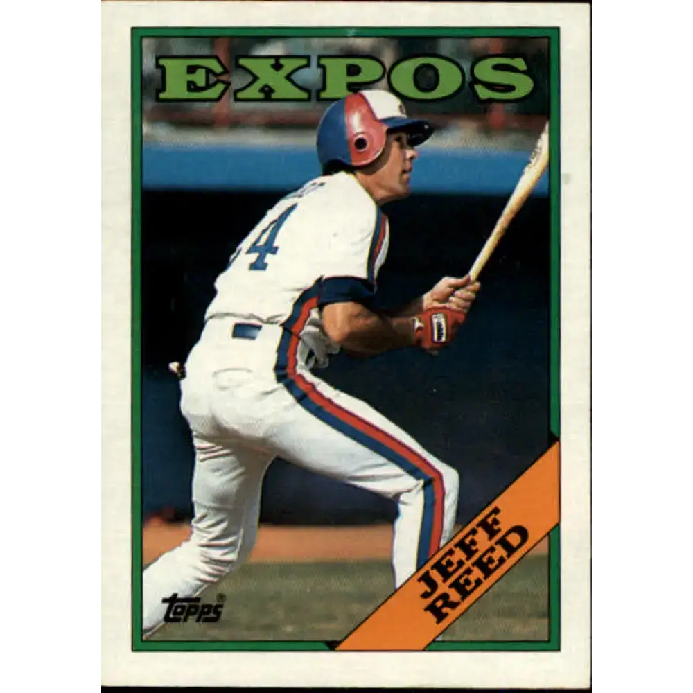 1988 Topps #176 Jeff Reed NM-MT Montreal Expos Baseball Card - Baseball Card Single