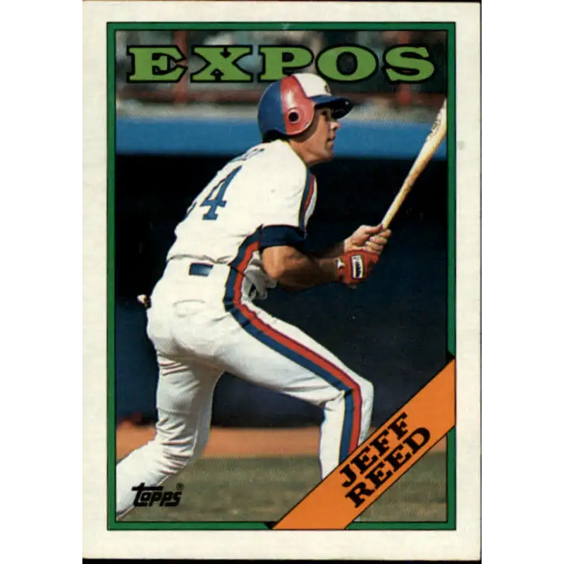 1988 Topps #176 Jeff Reed NM-MT Montreal Expos Baseball Card - Baseball Card Single