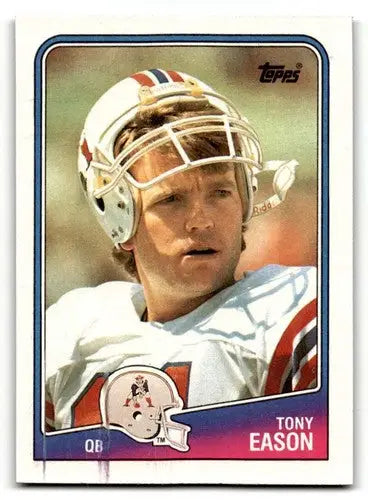 1988 Topps #177 Tony Eason New England Patriots Football Cards EX/NM ID:62511 - Football Card Single