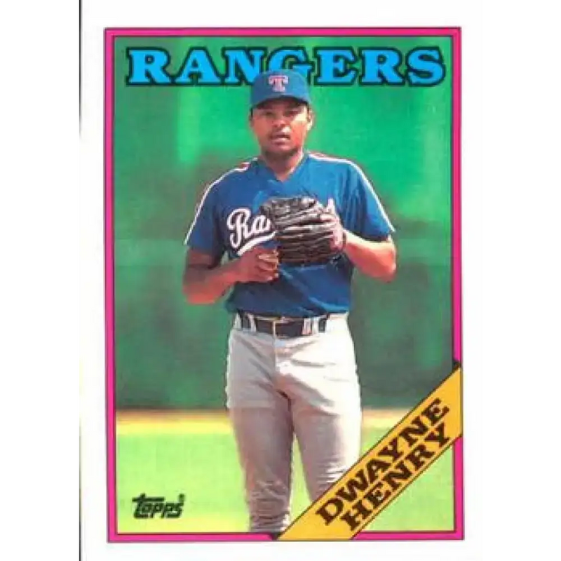 1988 Topps #178 Dwayne Henry NM-MT Texas Rangers Baseball Card - Baseball Card Single