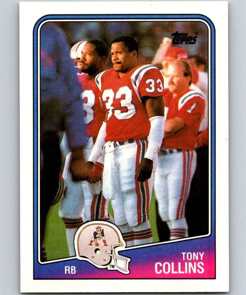 1988 Topps #178 Tony Collins EX Excellent New England Patriots Football Card - Football Card Single