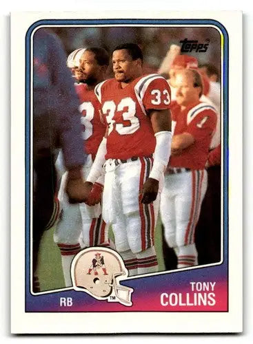 1988 Topps #178 Tony Collins New England Patriots Football Cards EX/ ID:62512 - Football Card Single