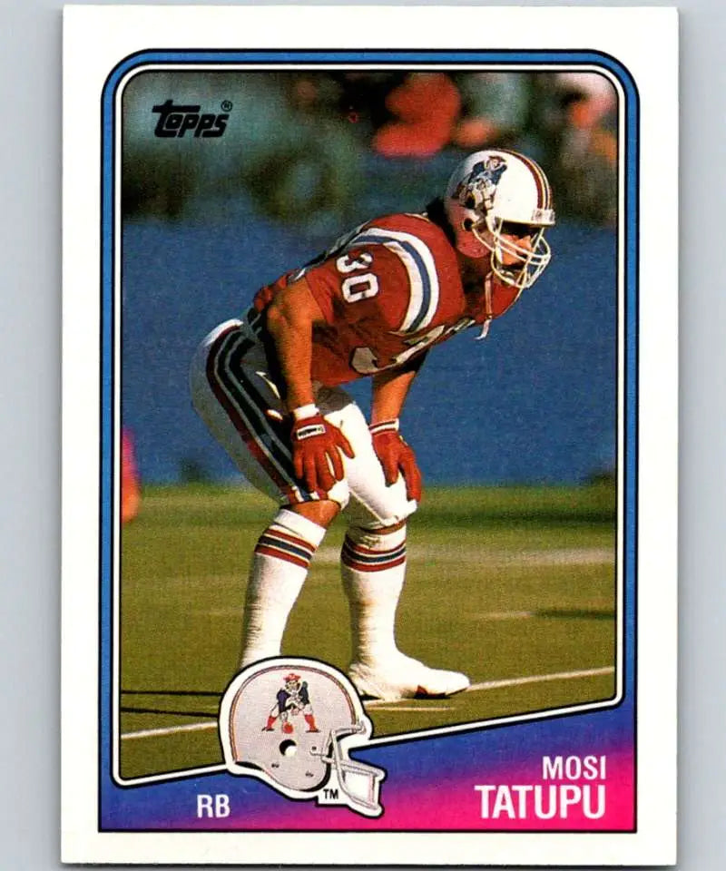 1988 Topps #179 Mosi Tatupu EX Excellent New England Patriots Football Card - Football Card Single